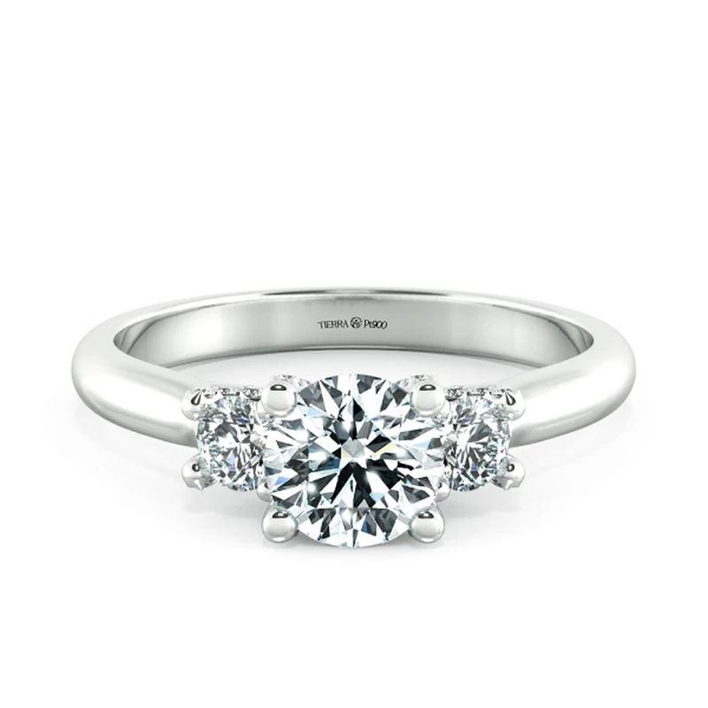 Nhẫn cầu hôn Threestone có bridge accent NCH3203